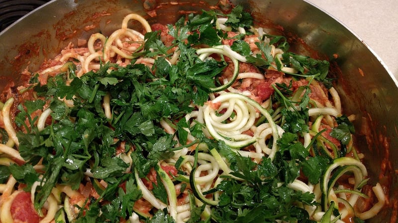Zucchini Noodles with Pesto